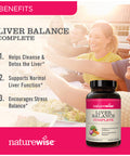 Naturewise Liver Detox Cleanse Supplement (60 Servings) Triple Repair Formula With Milk Thistle, Turmeric, Reishi & Kudzu To Enco
