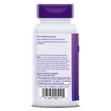 Natrol Melatonin Tablets- 3Mg, 120 Count