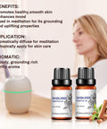 Sandalwood Essential Oil,Pure Natural Therapeutic Grade Sandalwood Oil Perfect for Aromatherapy Hair Care Skin Care Massage and More-10ml