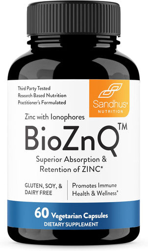 Sandhu'S Zinc Supplement With Ionophores Quercetin & Green Tea Extract For Superior Absorption And High Potency 800Mg Vegetarian Capsules 30 Days Supply Immune Support For Men & Women Made In Usa