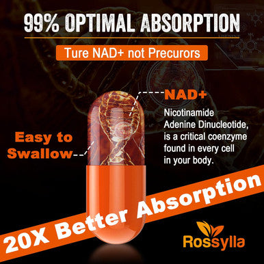 1300 Mg Liposomal Nad+ Supplement Highest Absorption Purest Nad Supplemet To Boost Nad+ Effetively Boosting Nad+ Supplement For Aging Defese, Cellular Energy, Longevity 60 Count