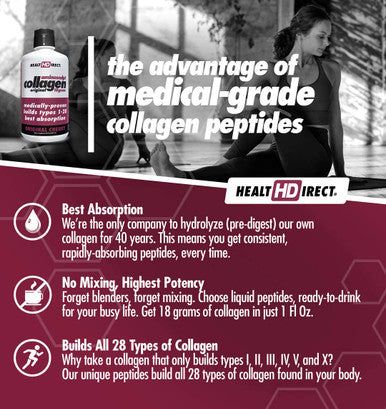 Health Direct AminoSculpt Collagen Original 18 Gram, Original Cherry, 30 Fl Oz
