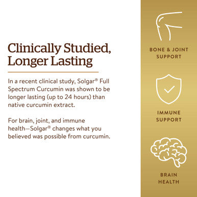 Solgar Full Spectrum Curcumin 105 Licaps Superior Absorption Brain Joint and Immune Health Vegan Gluten Free Non Gmo Dairy Free 105 Servings