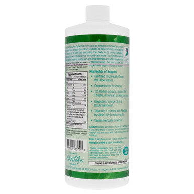 Aloe Life Detox Plus Formula, Aloe-Based Detox Supplement, Aloe Vera Cleanse, Promotes Healthier Digestion, Concentrated Aloe & Herbal Tonic, Gut Health Detox for Wellness (32 oz.)