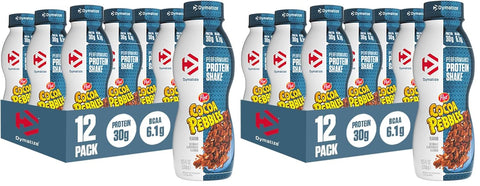 Dymatize Performance Protein Shake, Fruity Pebbles, 30g Protein, 6.1g BCAA for Muscle Recovery, No Added Sugar, Low Fat, 24 Vitamins & Minerals, Gluten-Free, Ready to Drink, On-the-Go Snack, 11.5 fl oz, 15 pack