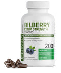 Bronson Bilberry Extra Strength 3000 mg Vaccinium Myrtillus, Promotes Eye Health and Supports Healthy Vision - Non GMO, 200 Vegetarian Capsules