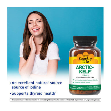 Country Life - Arctic-Kelp 225 Mcg. 300 Tablets 57594