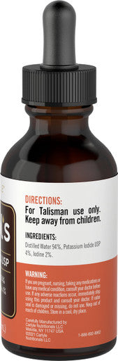 Lugols Iodine 2 Percent 2 Fl Oz | Potassium Iodide And Iodine Solution 2% Liquid Drops | By Carlyle