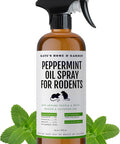 Kate Naturals Peppermint Oil Spray For Rodents Mouse Squirrels (16Oz Pet Safe). Rodent Repellent Outdoor For Car Engines Mice Rat Bat House Plants Pumpkins