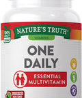 One Daily Womens and Men's Essential Multivitamin | 100 Mini Tablets | Non-GMO & Gluten | By Nature's Truth