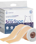 Medical Grade Silicone Scar Sheets, Silicone Scar Tape (1 X 120 , Pack Of 2), Professional Scar Removal Treatment, Reusable Silicone Scar Strip For Keloid, C-Section, Surgery, And Wrinkles