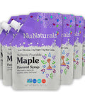 Nunaturals Stevia Syrup Sugar- Sweetener Plant-Based Sugar Substitute Zero Calorie Maple 6.6oz (6-Pack)