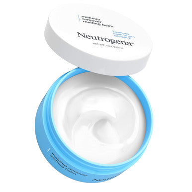 Neutrogena Makeup Remover Melting Balm to Oil with Vitamin E -Gentle and Nourishing Makeup Removing Balm for Eye Lip or Face Makeup Travel (Friendly for On the Go), blue, 2 Count