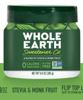 Whole Earth Stevia & Monk Fruit Sweetener Bundle (400 Count Packets + 9.8 Ounce Jar)