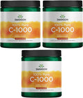Swanson Vitamin C Powder 100% Pure Ascorbic Acid Immune System Support Skin Health Cardiovascular Health Antioxidant Supplement 1000 mg (per Serving) 1 lb. 454 g (3 Pack)