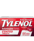 Extra Strength Coated Tablets Adult Pain Relief & Fever Reducer 100 ct