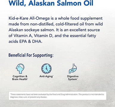 North American Herb Spice Kidekare AllOmega 2 fl. oz. Essential Oils for Children Protects Cell Membranes Contains Vitamin A D EPA DHA NonGMO 24 Servings