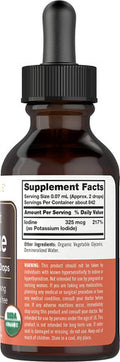 Organic Nascent Iodine Liquid Drops | 2 Fl Oz | Vegan Supplement | Non-Gmo, Gluten Free | By Carlyle