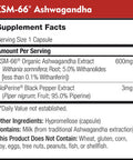 KSM-66 Ashwagandha by DailyNutra - 600mg Organic Root Extract - High Potency Supplement with 5% Withanolides