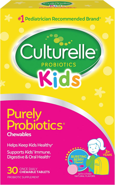 Culturelle Kids Complete Chewable Multivitamin + Probiotic for Kids and Kids Chewable Daily Probiotic for Kids
