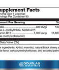 Douglas Laboratories - Methyl B12 Plus - Supports Blood Cell Production Nervous System And Metabolism - 90 Lozenges