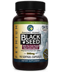 Amazing Herbs Premium Black Seed Oil Capsules - Cold Pressed Nigella Sativa Aids In Digestive Health, Immune Support, Brain Function, Gluten Free, Non Gmo - 90 Count, 500Mg