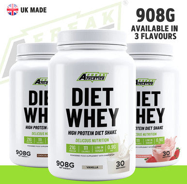 Diet Whey Protein Powder 908g by Freak Athletics - UK Made Diet Shakes - Meal Replacement Shake (Chocolate)