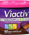 Viactiv Calcium Chews 60 Count and vitafusion Calcium Gummy Vitamins 100 Count Calcium Supplements for Bone and Teeth Support