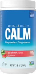 Natural Vitality Calm Magnesium Supplement Anti Stress Drink Mix Powder Gluten Free Vegan and Non GMO 16 oz Non GMO Vegan and Gluten Free Formula 16oz