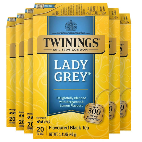 Twinings Lemon & Ginger, Caffeine-Free Herbal Tea Bags, 100 CT Box (1 Pack) | Spicy & Tangy, Ginger, Lemon Peel, Lemongrass, Blackberry Leaves, Soothe Digestion, 100 Foil Lined Individually Wrapped Bags