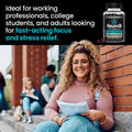 Neuroq Calm Thinking Gummies - Relaxation Support, Calm & Focus - With Sensoril Ashwagandha, Gaba, L-Theanine, Lemon Balm & Chamomile - 30 Day Supply / 90 Gummies
