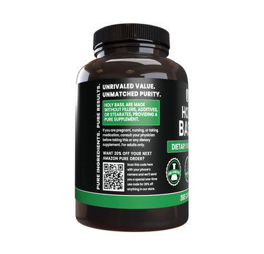 PURE ORIGINAL INGREDIENTS Holy Basil (365 Capsules) No Magnesium Or Rice Fillers, Always Pure, Lab Verified
