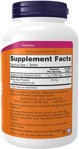 Now Foods Vitamin C-1000 Sustained Release 250 Tablets