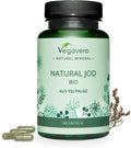 Natural Iodine VegaveroÃƒâ€šÃ‚Â® | from Organic Scottish Sea Kelp (PureSeaÃƒâ€šÃ‚Â®) | 180 Capsules | 231 mg Seaweed Powder with 150 mcg Pure Iodine | NO Tablets = NO Additives | Vegan Supplement