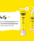 Marc Anthony Strictly Curl Enhancing Styling Foam , Extra Hold - Vitamin E & Silk Proteins Transforms Frizzy Hair to Full , Shiny , Defined Curls - Sulfate-Free Anti-Frizz Mousse