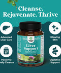Natures Craft Liver Cleanse Detox and Repair Herbal Liver Support Milk Thistle Supplement Silymarin Milk Thistle Supplements with Dandelion Root Choline Beetroot and Artichoke Extract 60capsules
