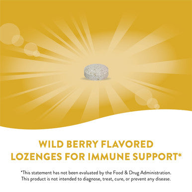 Nature'S Way Zinc Lozenges With Vitamin C & Ecea, Immune Support*, Wild Berry Flavored, 60 Lozenges