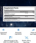 Codeage Liposomal Magnesium L-Threonate Supplement Patented Magtein Magnesium Threonate for Brain Health Memory and Cognitive Function Support Bioavailable L Threonate Non-GMO - 90 Capsules