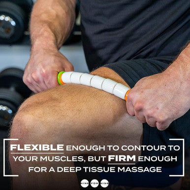 Massage Stick 14" Flexible Handheld Spindle Massage Roller - Full Body Muscle Recovery & Myofascial Release (Small - 14" Massage Stick)