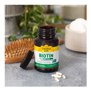Country Life Biotin High Potency 5Mg 120 Count