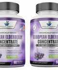 Elderberry European Organic 10,800mg [2 Pack] - Immune Support Immune System Booster, Elderberry Capsule, Black Elderberry for Immunity Support, Alternative to Elderberry Gummies, Elderberry Syrup