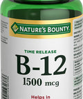Nature's Bounty Time Release B-12 1500Mcg 80 Tablets