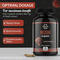 Bioyouth Organic Reishi Mushroom Capsules Supplement | Non-GMO & Allergen- | 90 Capsules (1-Month Supply)