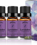 yethious 3 Pack Lavender Essential Oil 100% Pure Organic Aromatherapy Diffuser Oils 10ml for Massage Soap