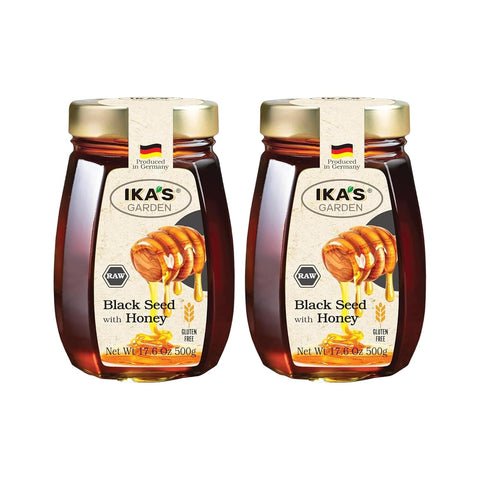 Ika's Garden Raw Manuka Honey with Blossom Honey - 100% Pure, Unfiltered, Gluten-Free Ã¢â‚¬â€œ Product of Germany, 17.6 oz (500g) Jar