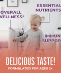 Maryruth Organics Vitamin Gummy | Kids and Toddlers Age 2+ | USDA | Daily Vitamin C | D3 | Zinc | Mixed Berry and Cherry | 2 Month Supply