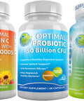 All Vegan Supplement For Healthy Gut And Overall Health Support Acidophilus Probiotic Supplement Vegan Whole Food Multivitamin No Iron And Liposomal Vitamin C 1500Mg