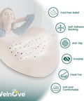 Welnove Leather Metatarsal Pads Women - Welnove Ball Of Foot Cushions For Women Men Comfort Anti Slip Forefoot Pads Inserts For High Heels Sandals Flats Pumps And Mules All Day Pain Relief 4 Pairs