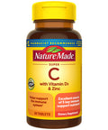 Nature Made Super C With Vitamin D3 And Zinc Dietary Supplement For Immune Support 60 Tablets 60 Day Supply