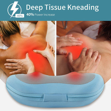Shiatsu Neck & Back Massager With Heat, Lower Back Massager For Pain Relief Deep Tissue, Massage Pillow For Whole Body Muscle Pain Relief, Gifts For Men Women